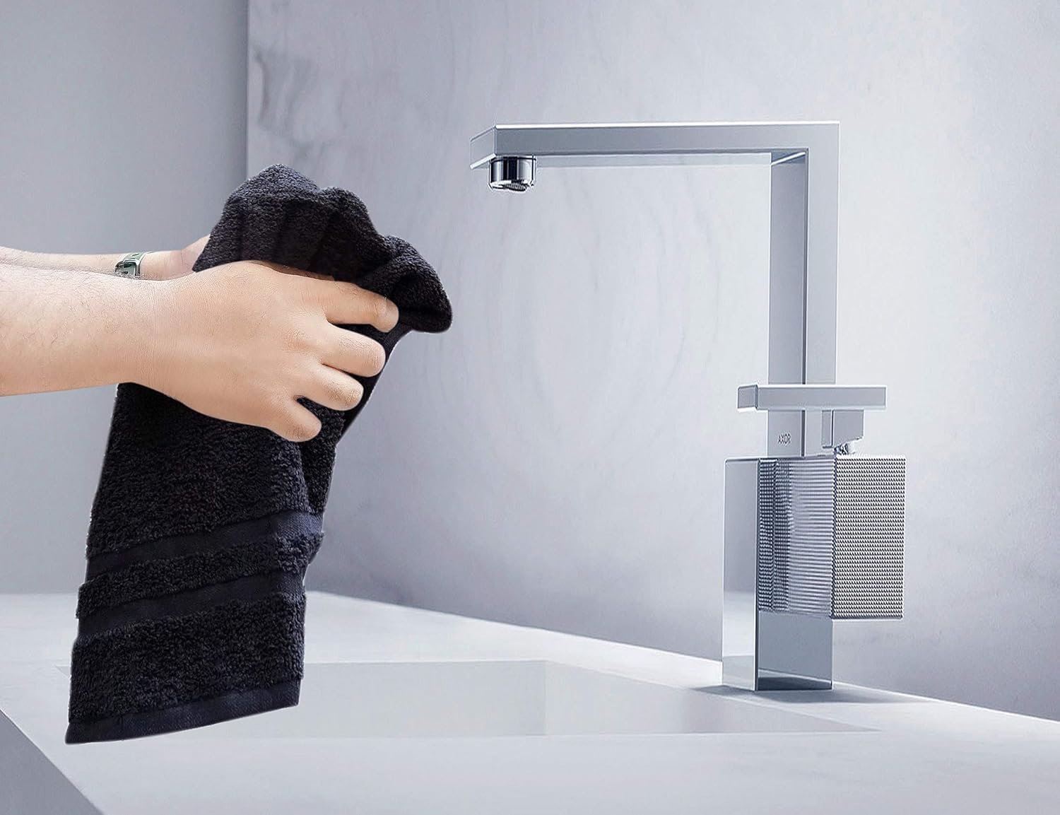 Black Salon towels 16 x 27 - 450 GSM (12 Pack) - Image 7