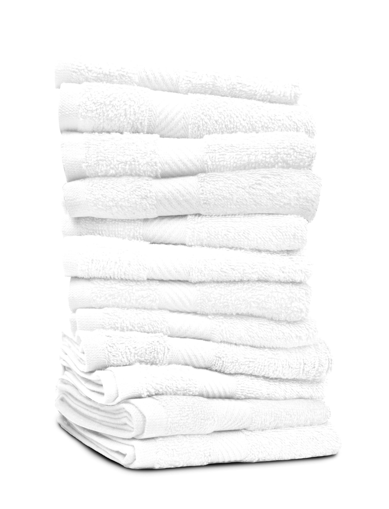 Standard White Washcloths 12 x 12 Inches - 1 lb/dz
